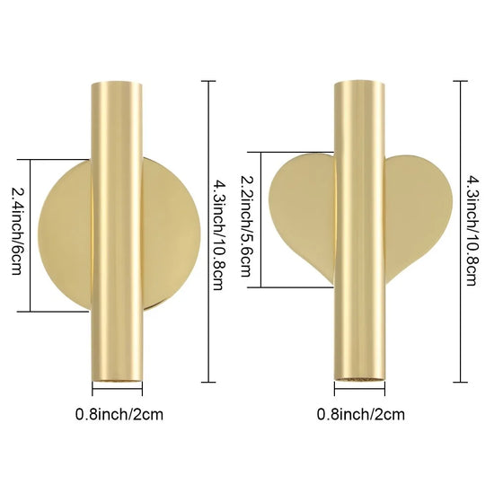 1PCS Rose Golden Vase Wall Holder Stainless Steel Fake Flowerpot Wedding Decor Holder Living Room Wall Mirror Vase Home Decor